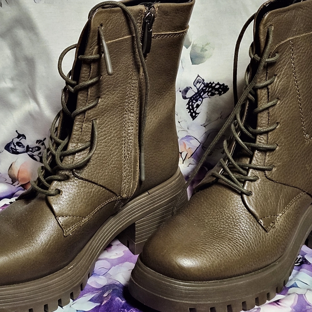 Franco Sarto Brown Leather Boots